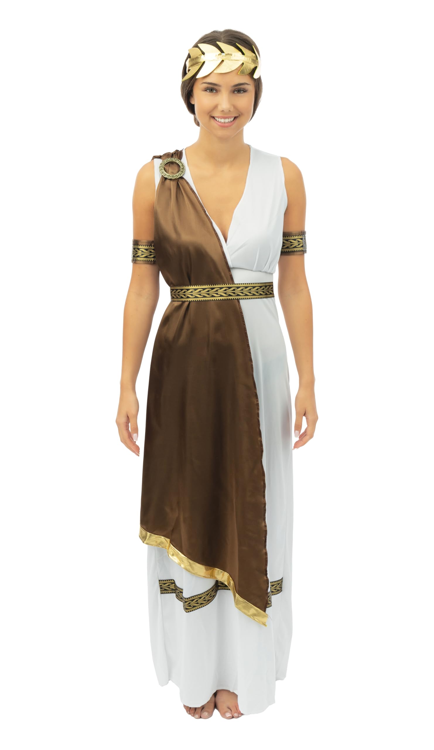 ptit-clown-premium-kost-m-griechisch-damen-toga-g-rtel-krone-armb-nder-erwachsen image 1
