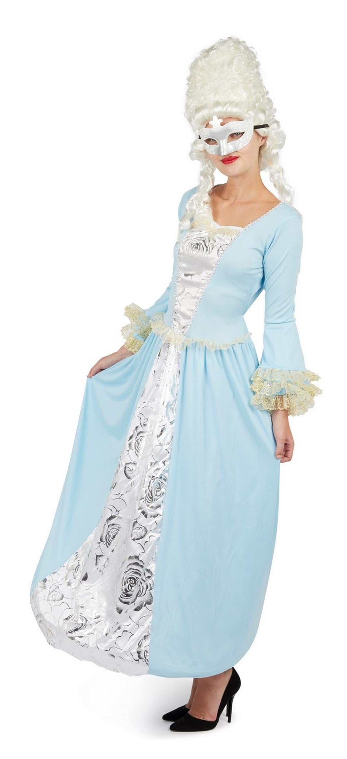 ptit-clown-marquise-herzogin-barock-rokoko-kost-m-damen-blau-l-xl image 2