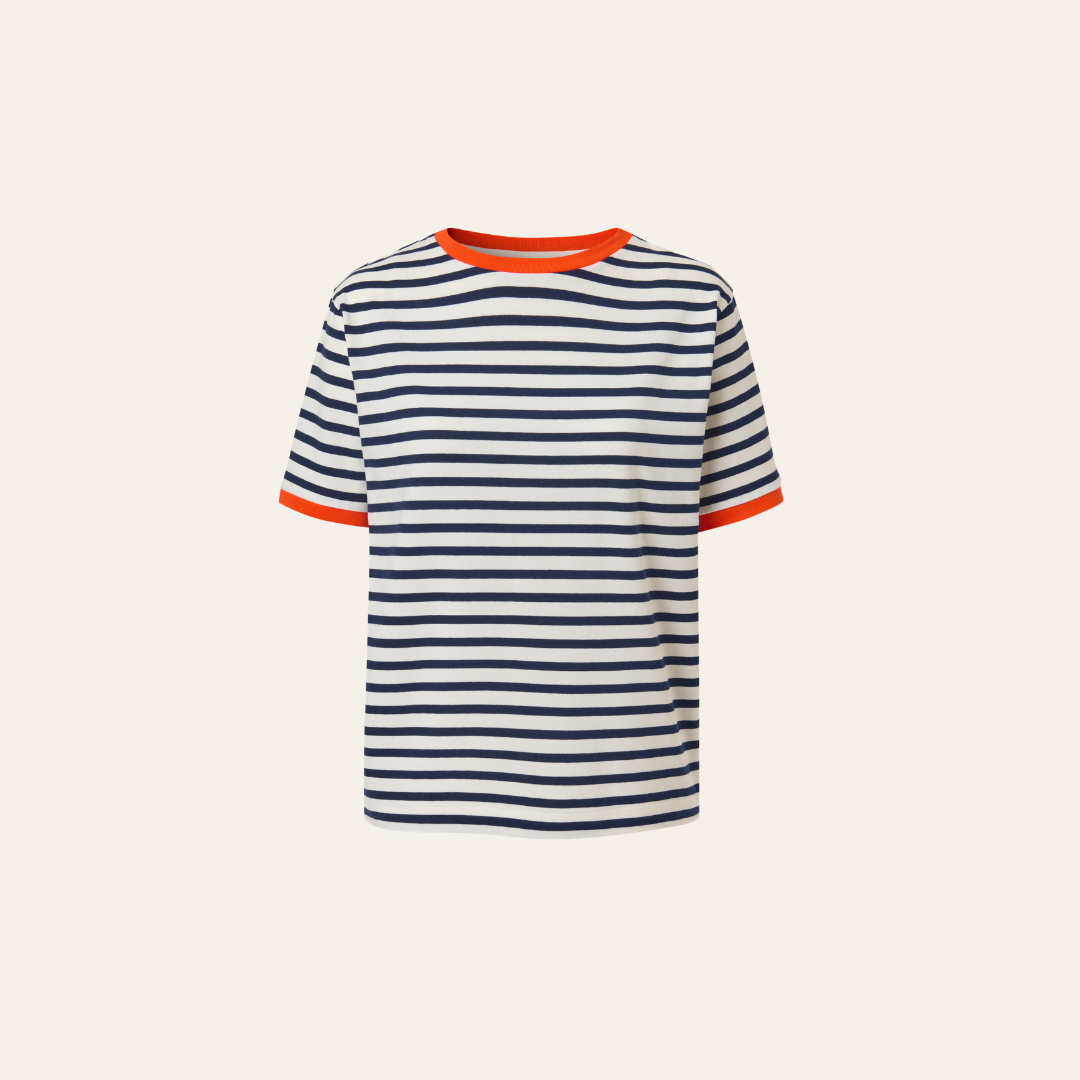 lotta-ludwigson-luma-t-shirt-navy-blue-striped-aus-bio-baumwolle-single-jersey image 4