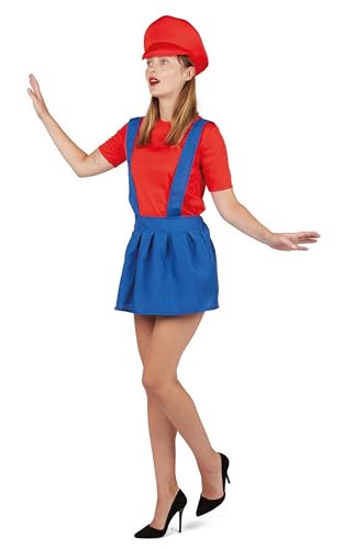 ptit-clown-60621-klempner-kost-m-damen-l-xl-blau-rot-polyester image 7