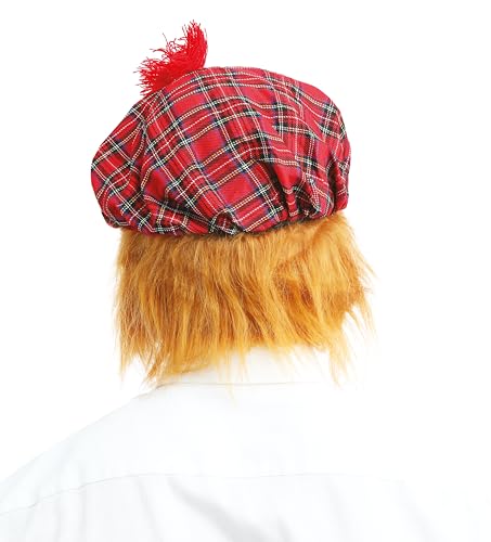 ptit-clown-77310-schotten-barett-mit-haar-mehrfarbig-erwachsene-59-cm image 6