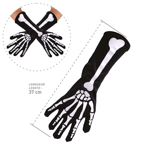 ptit-clown-skeletthandschuhe-halloween-schwarz-37-cm-einheitsgr-e-erwachsene image 8