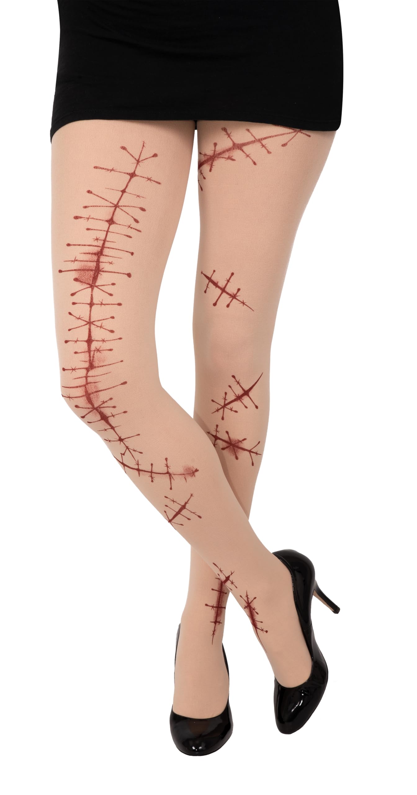 p-tit-clown-halloween-strumpfhose-damen-blickdicht-einheitsgr-e-narben image 1