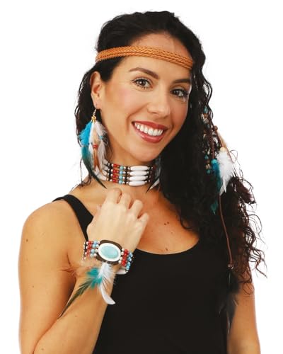 p-tit-clown-schmuck-set-damen-4-teilig-haarband-ohrringe-armband-halskette image 8