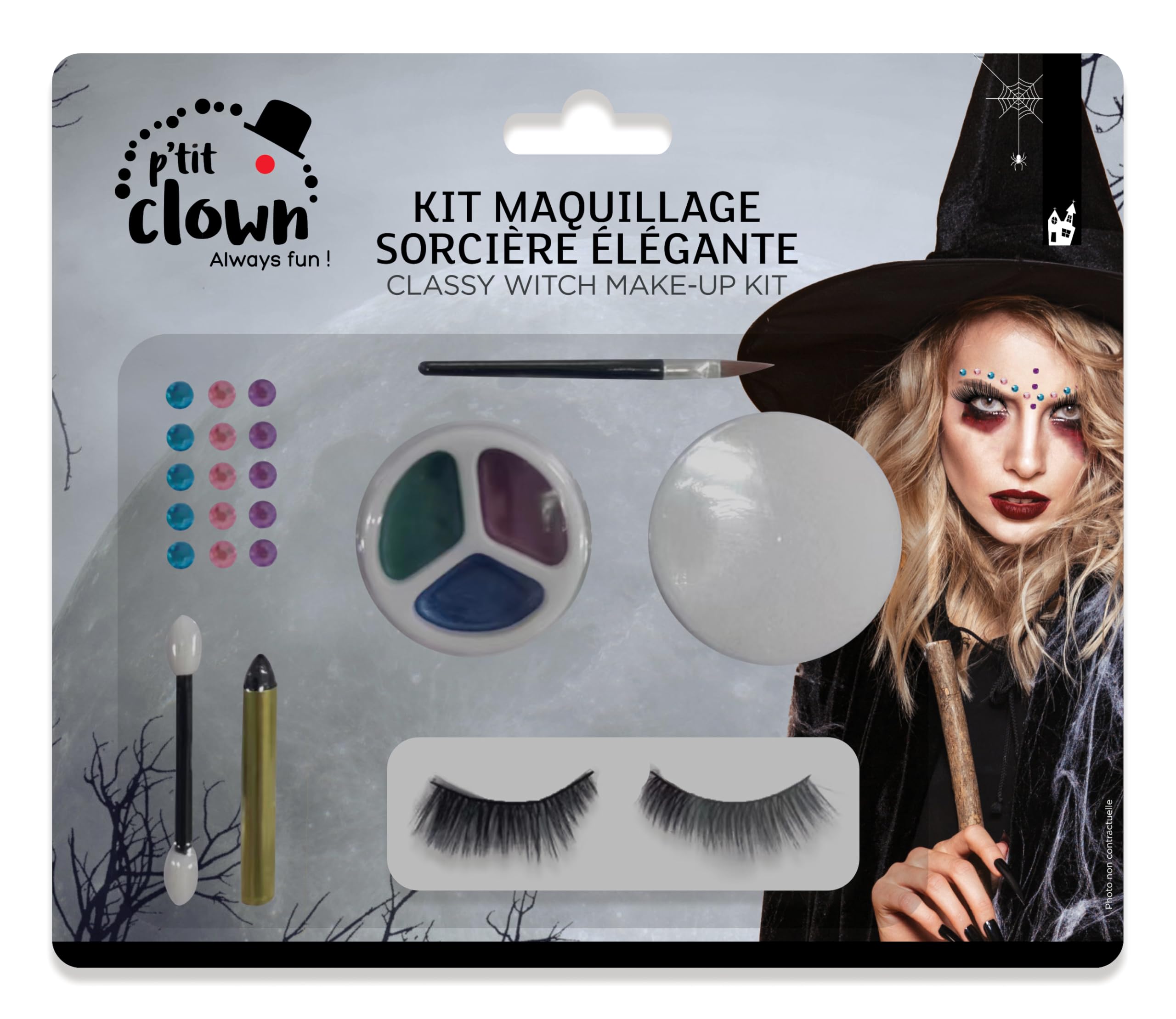 p-tit-clown-kit-maquillage-sorci-re-spinnenhexe-make-up-set-f-r-erwachsene image 1