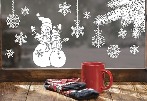 p-tit-clown-re22886-weihnachtsaufkleber-wei-schneemann-oder-kirche image 7