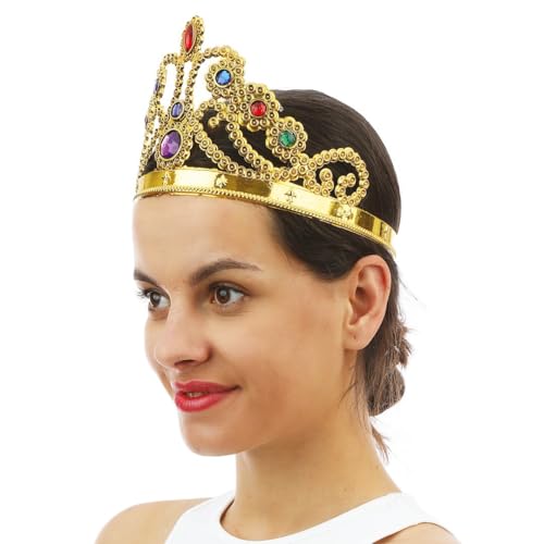 ptit-clown-10033-kranz-krone-k-nigin-gold-mit-farbsteinen image 6