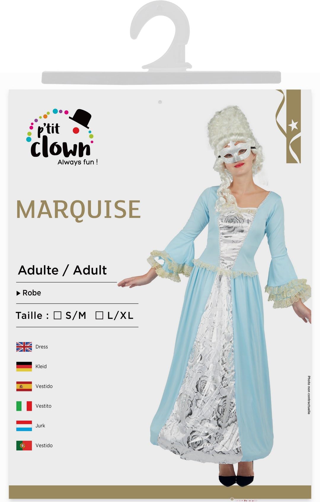 ptit-clown-marquise-herzogin-barock-rokoko-kost-m-damen-blau-l-xl image 5