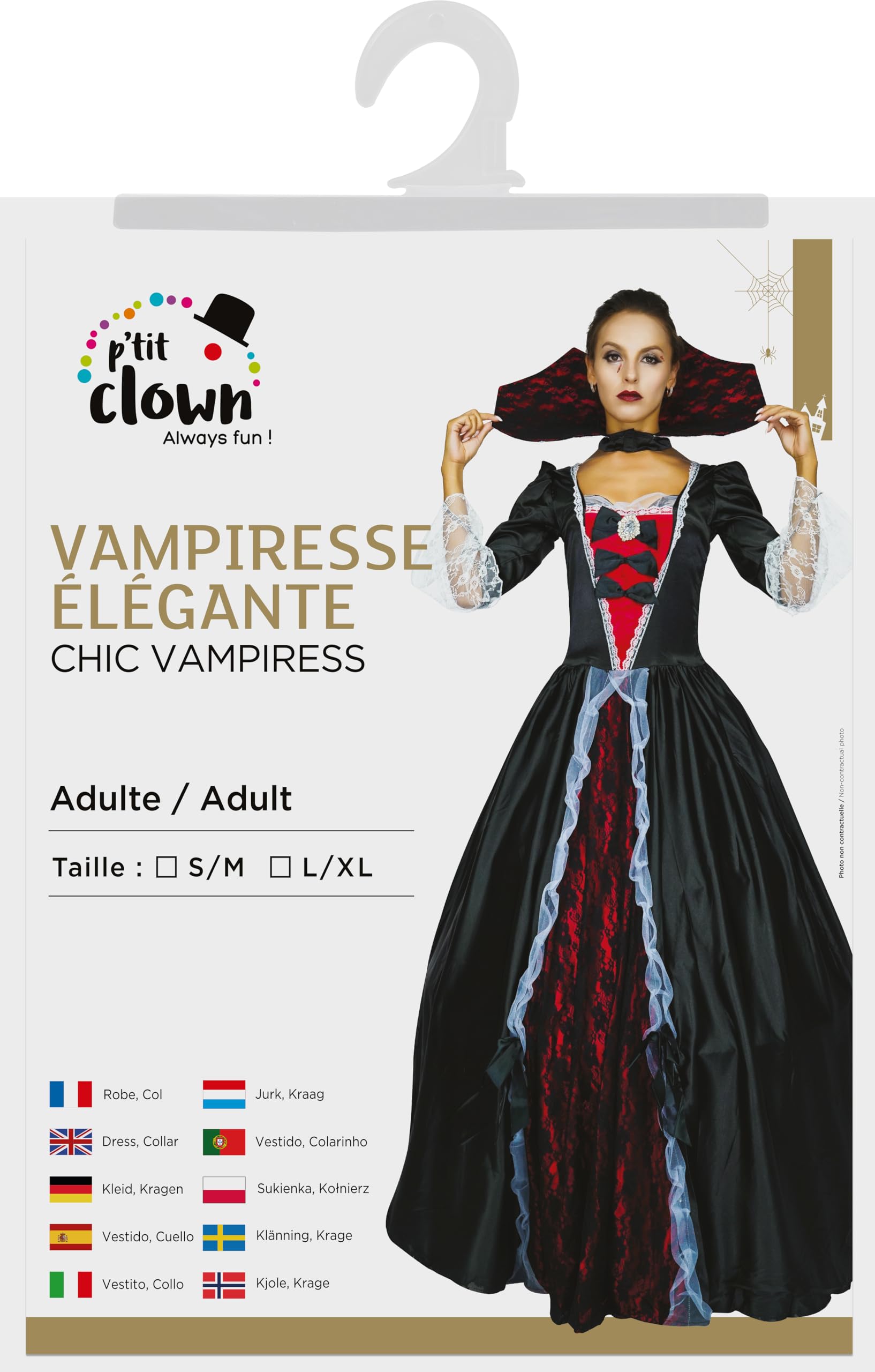 ptit-clown-vampiress-kost-m-damen-halloween-erwachsene image 3