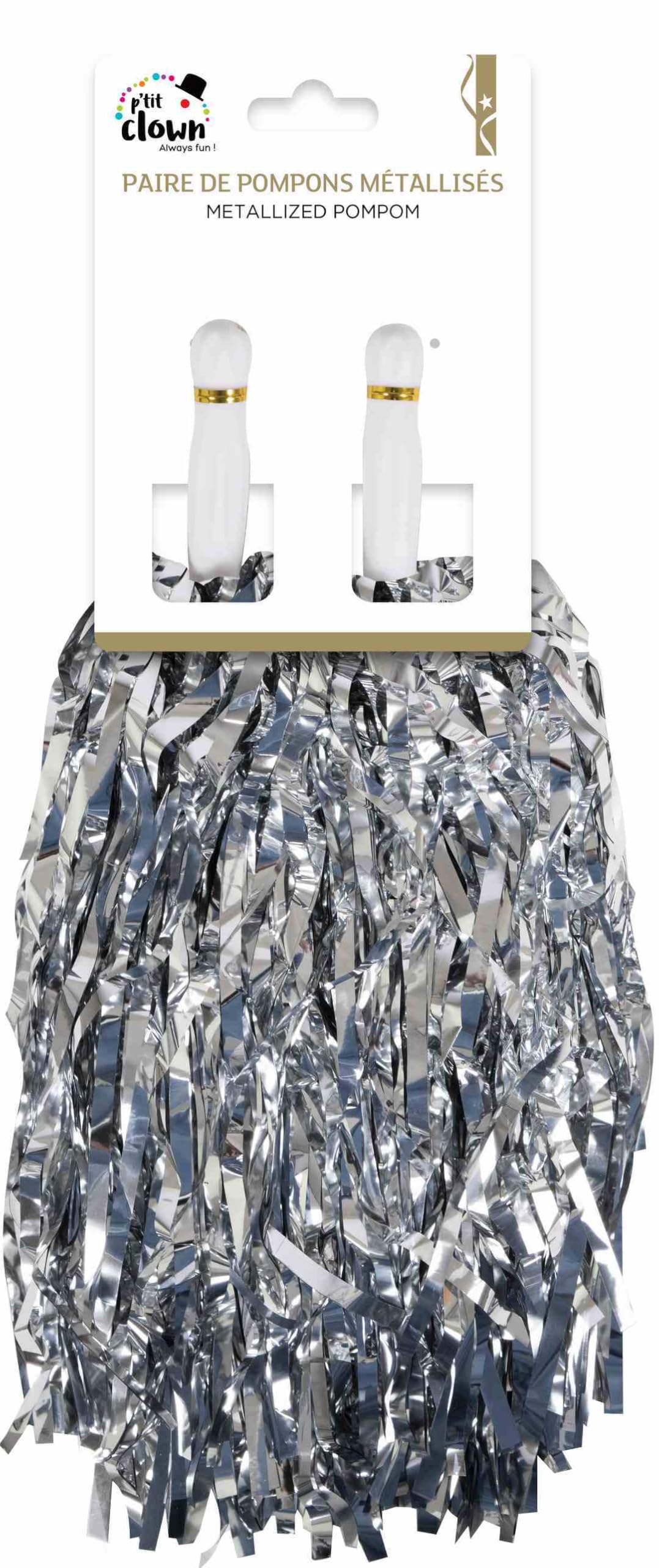 p-tit-clown-pompons-metallisiert-paar-cheerleader image 2