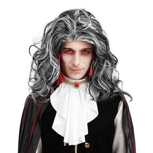 p-tit-clown-22185-vampir-per-cke-lang-gewellt-schwarz-wei-herren image 6