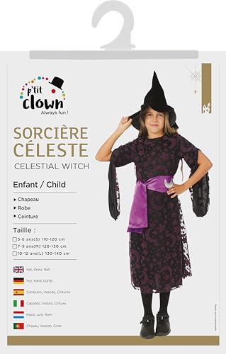 p-tit-clown-hexe-kost-m-m-dchen-kinderkleid-mit-hut-und-g-rtel image 8