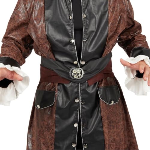 ptit-clown-60025-pirateng-rtel-totenkopf-kost-mzubeh-r-erwachsene image 3