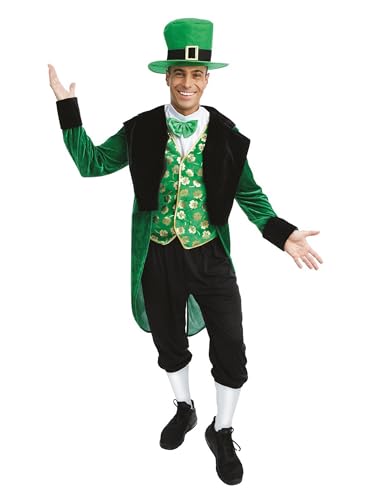 ptit-clown-leprechaun-kost-m-erwachsene-unisex-luxus-gr-n image 8