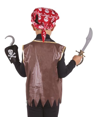 p-tit-clown-piraten-zubeh-r-set-kinder-dunkelbraun-kost-mset image 8