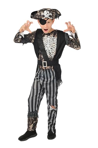 p-tit-clown-skelett-pirat-kost-m-kind-halloween-5-teilig image 7