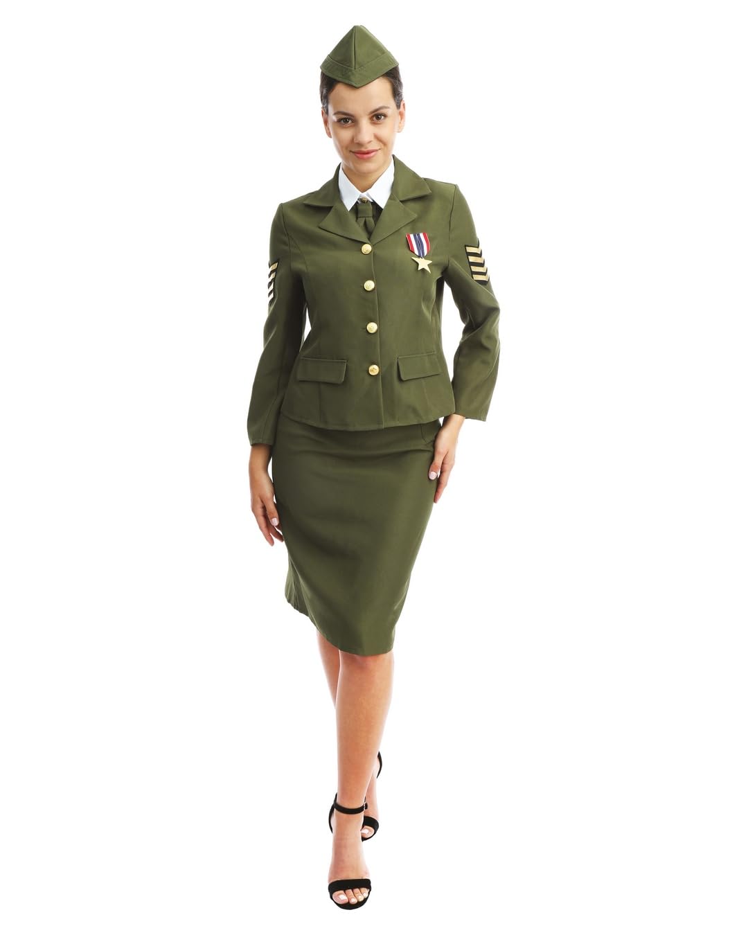 ptit-clown-us-army-offizier-kost-m-damen-gr-n-l-xl-d-day image 1