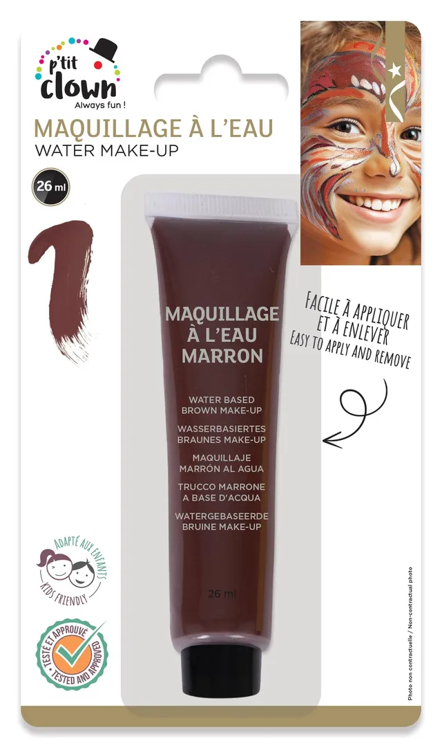 ptit-clown-24102-wasserfarbe-in-tube-26-ml-braun image 1