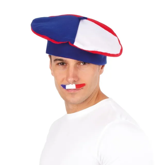 p-tit-clown-22382-barett-blau-wei-rot-polyester-frankreich-fan image 1