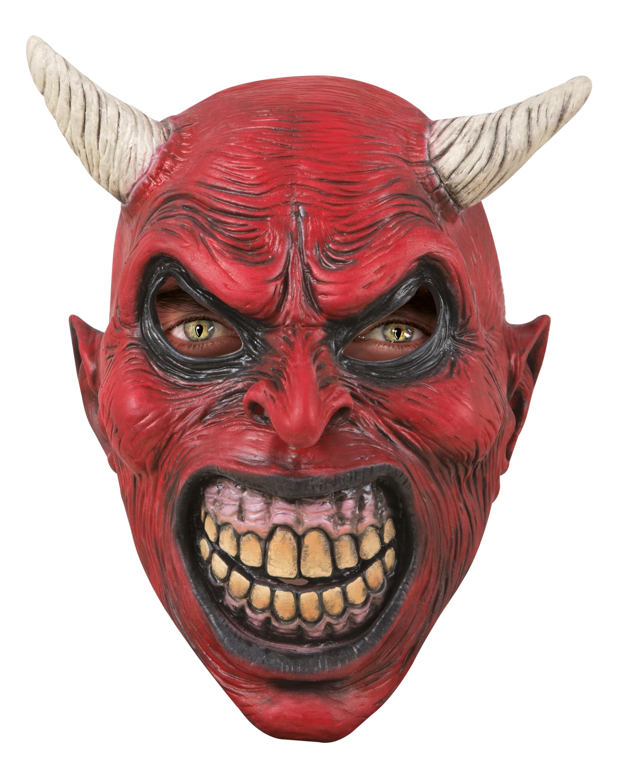 ptit-clown-teufelsmaske-rot-latex-erwachsene-masque-de-diable-rouge image 1