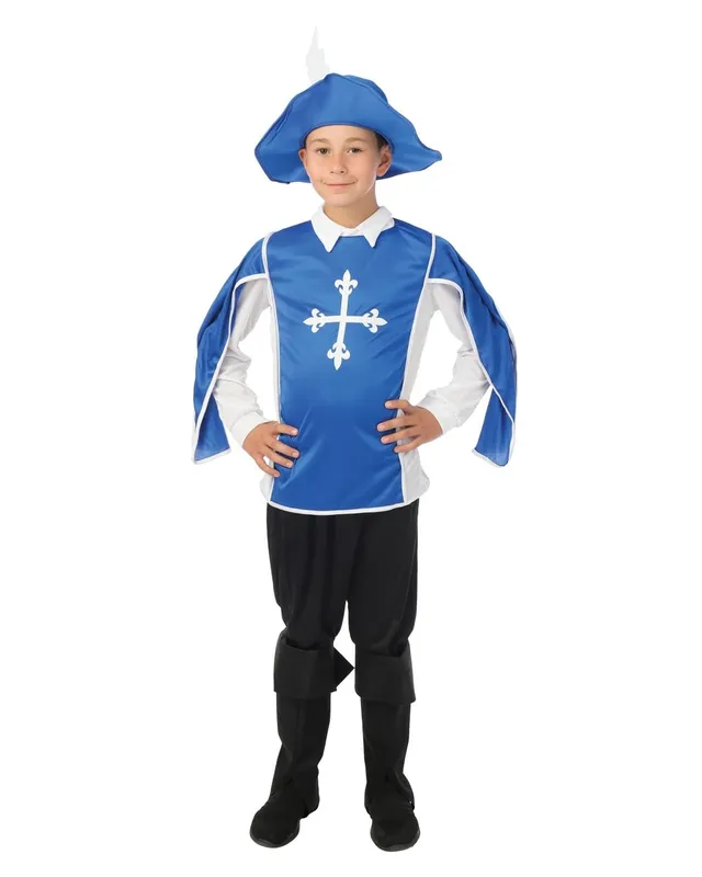 p-tit-clown-musketier-kost-m-kinder-hut-tunika-hose-berstiefel image 1