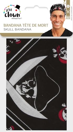 p-tit-clown-bandana-totenkopf-schwarz-50x50-cm-19112-piratentuch image 8
