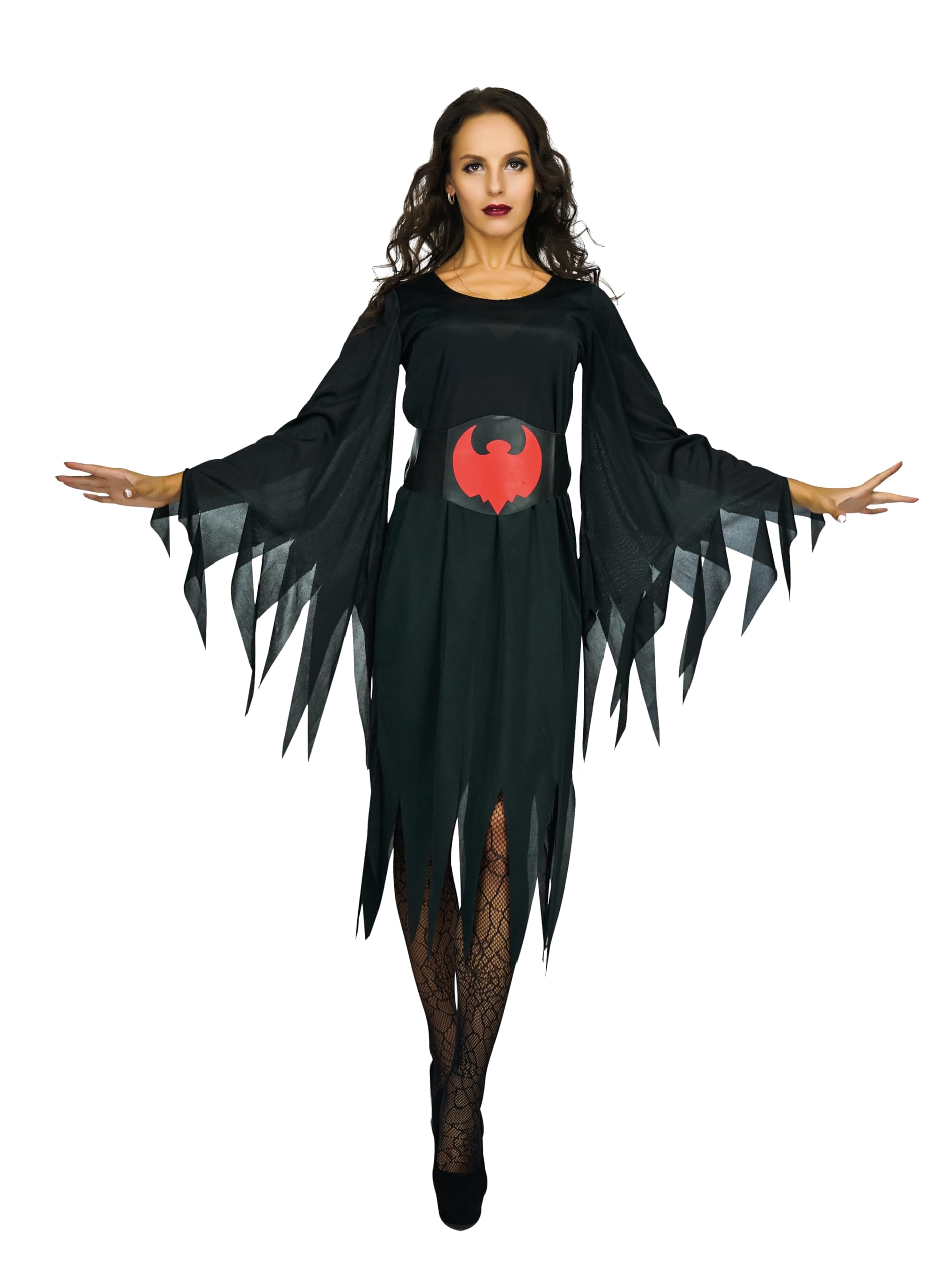 p-tit-clown-fledermauskost-m-erwachsene-kleid-mit-g-rtel image 1