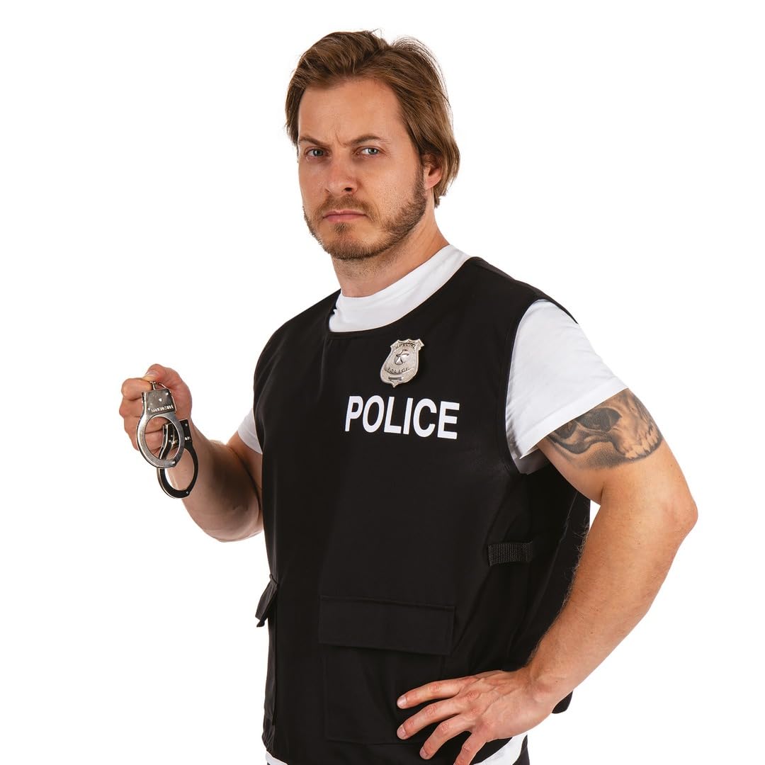 p-tit-clown-10022-badge-polizist-7-cm-metall-silber image 3