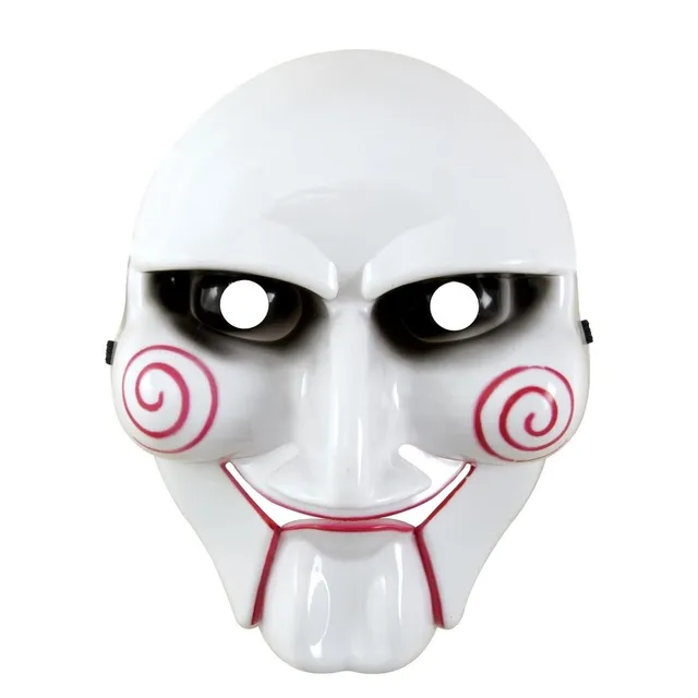 p-tit-clown-killer-maske-wei-mit-roten-punkten-erwachsene image 1