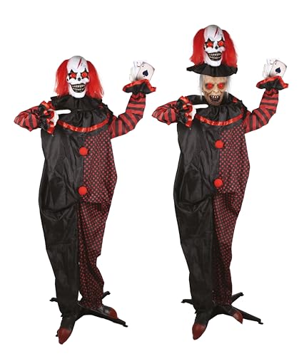 ptit-clown-doppelkopf-clown-animatronic-180-cm-mit-sound-und-licht image 7