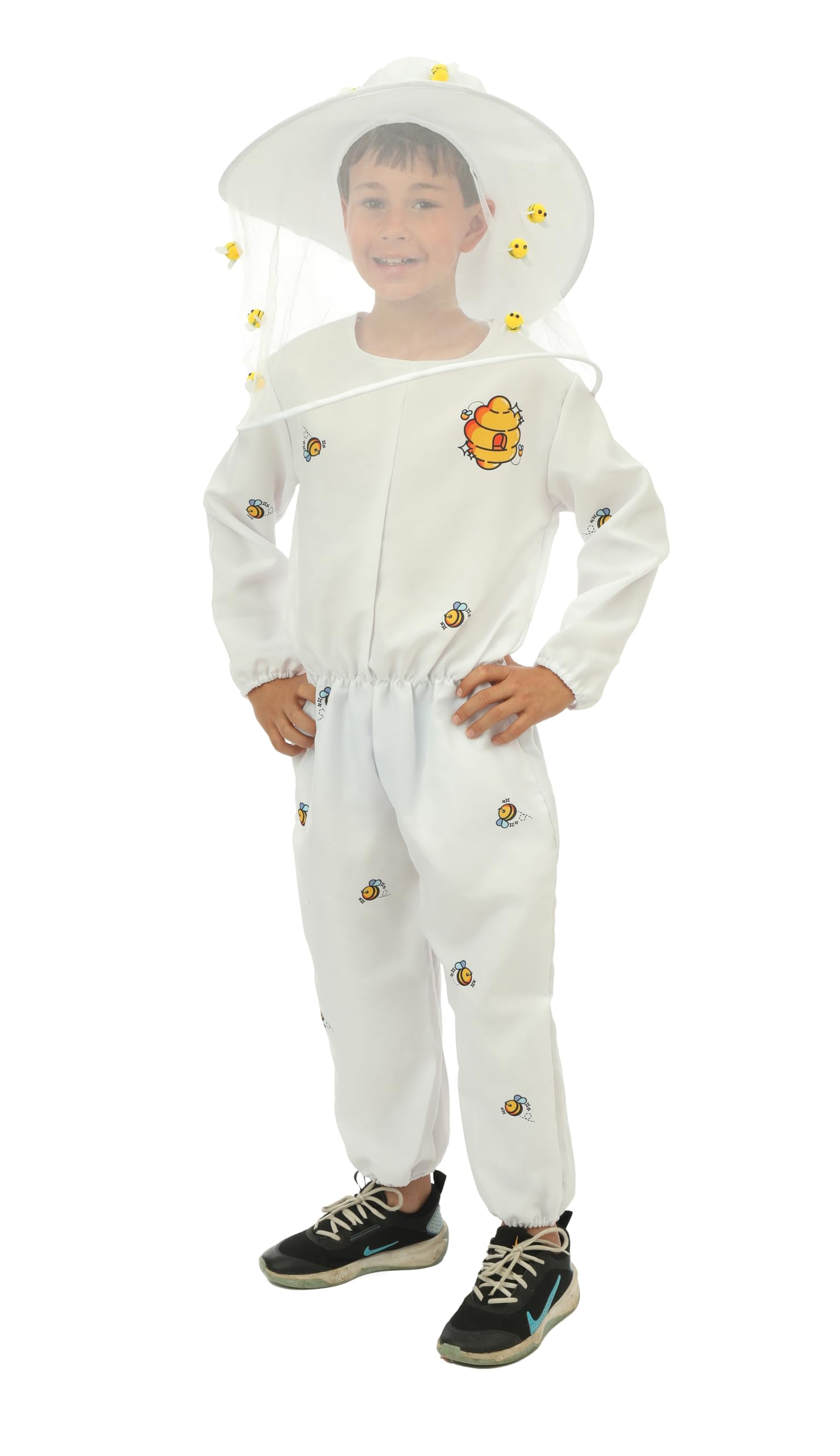 p-tit-clown-imker-kost-m-f-r-kinder-overall-mit-hut-wei image 2