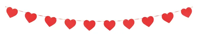 p-tit-clown-23268-girlande-herz-rot-3-m-papier-valentinstag image 1