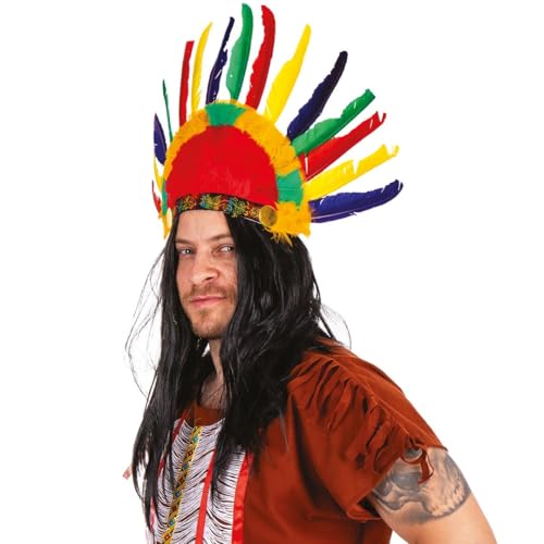ptit-clown-18670-indianer-federschmuck-14-federn-mehrfarbig image 6