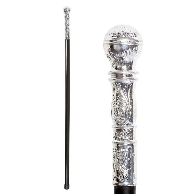 p-tit-clown-king-s-cane-gehstock-k-nig-92-cm-schwarz-kost-mzubeh-r image 1