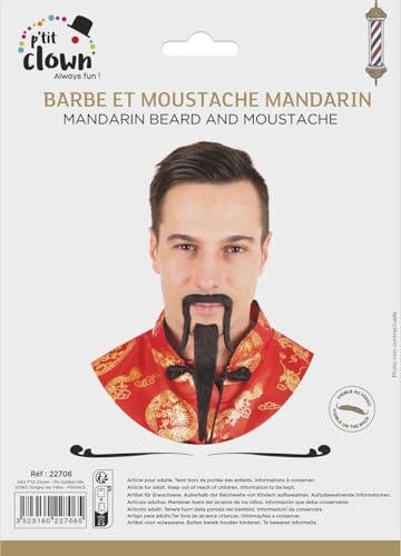 ptit-clown-re22706-mandarin-bart-und-schnurrbart-schwarz-selbstklebend image 7