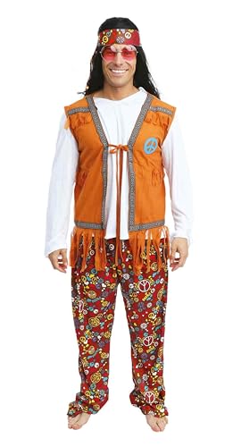 ptit-clown-hippie-kost-m-f-r-herren-polyester image 7