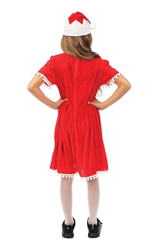 ptit-clown-weihnachtsmutter-kleid-m-tze-f-r-m-dchen-rot image 8