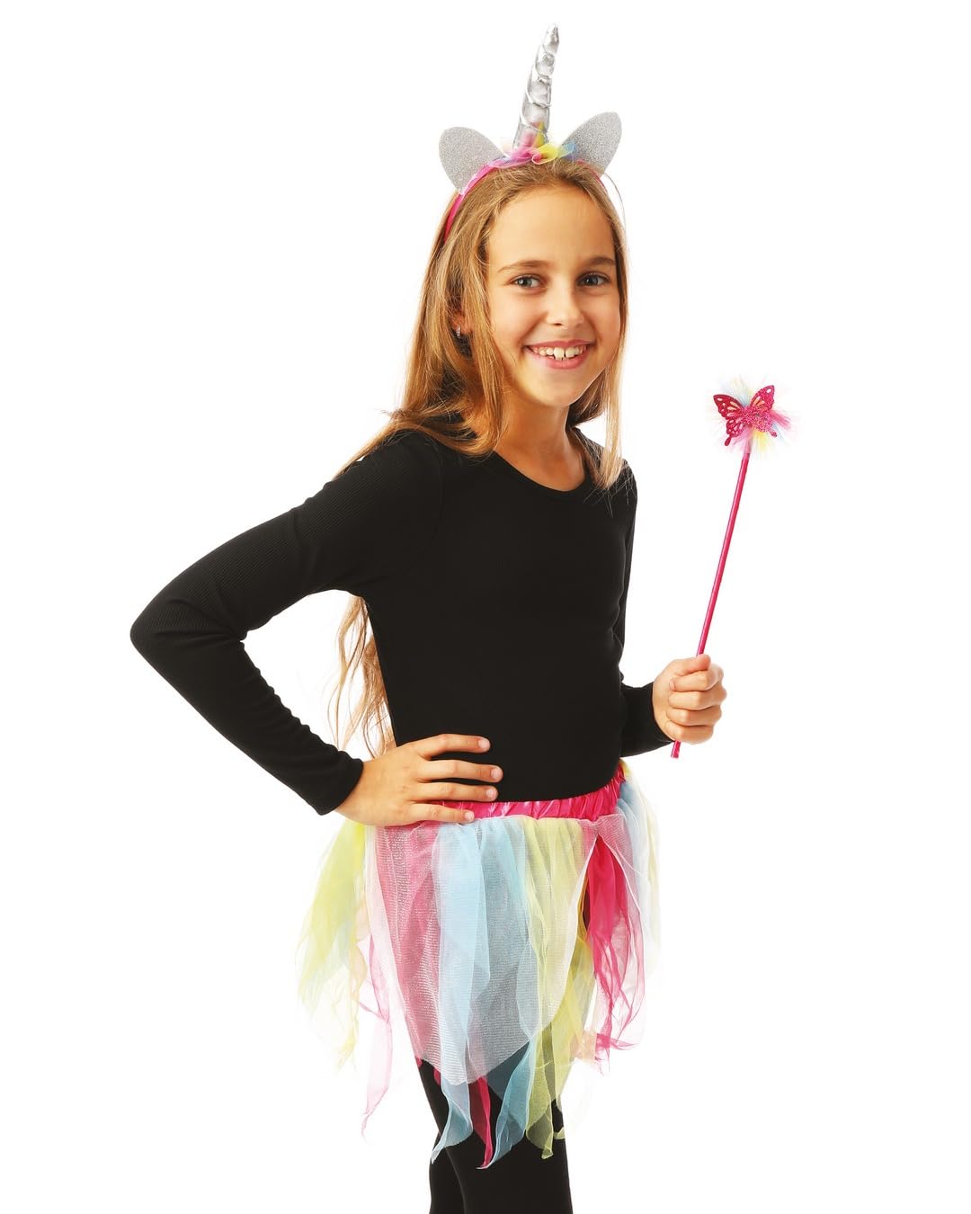 ptit-clown-80390-einhorn-kost-m-set-tutu-haarreif-zauberstab-einheitsgr-e image 2