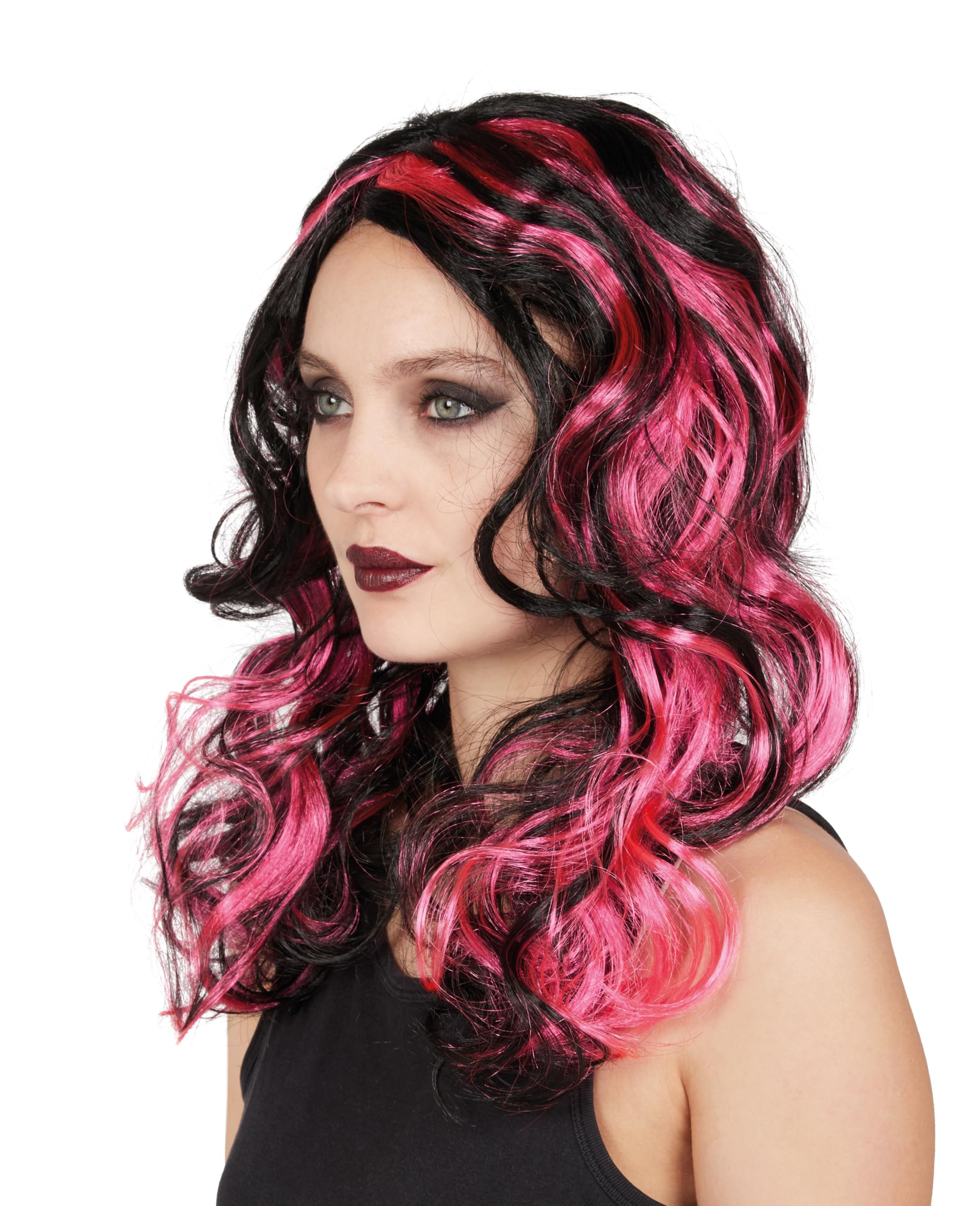 ptit-clown-hexenper-cke-gewellt-schwarz-rosa-einheitsgr-e image 2