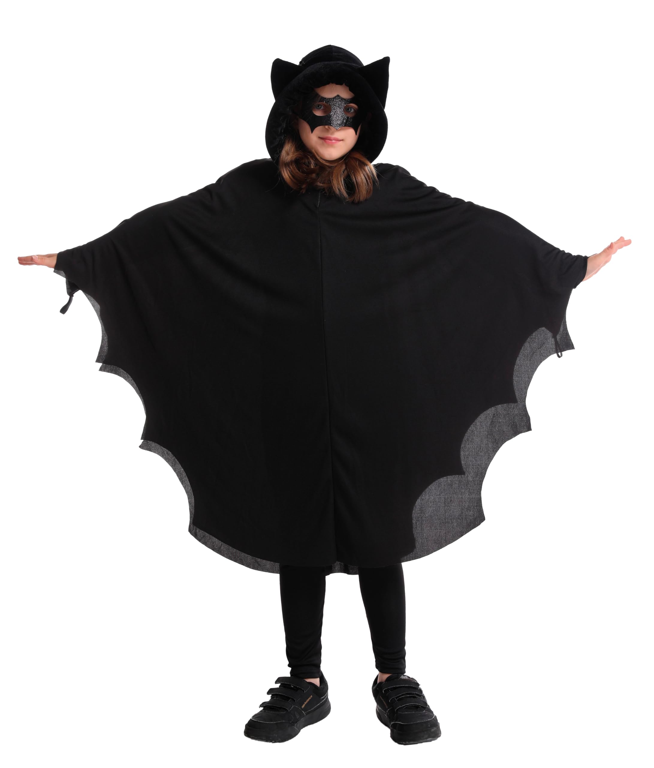 ptit-clown-fledermaus-kost-m-kind-umhang-maske-halloween-kost-m image 1