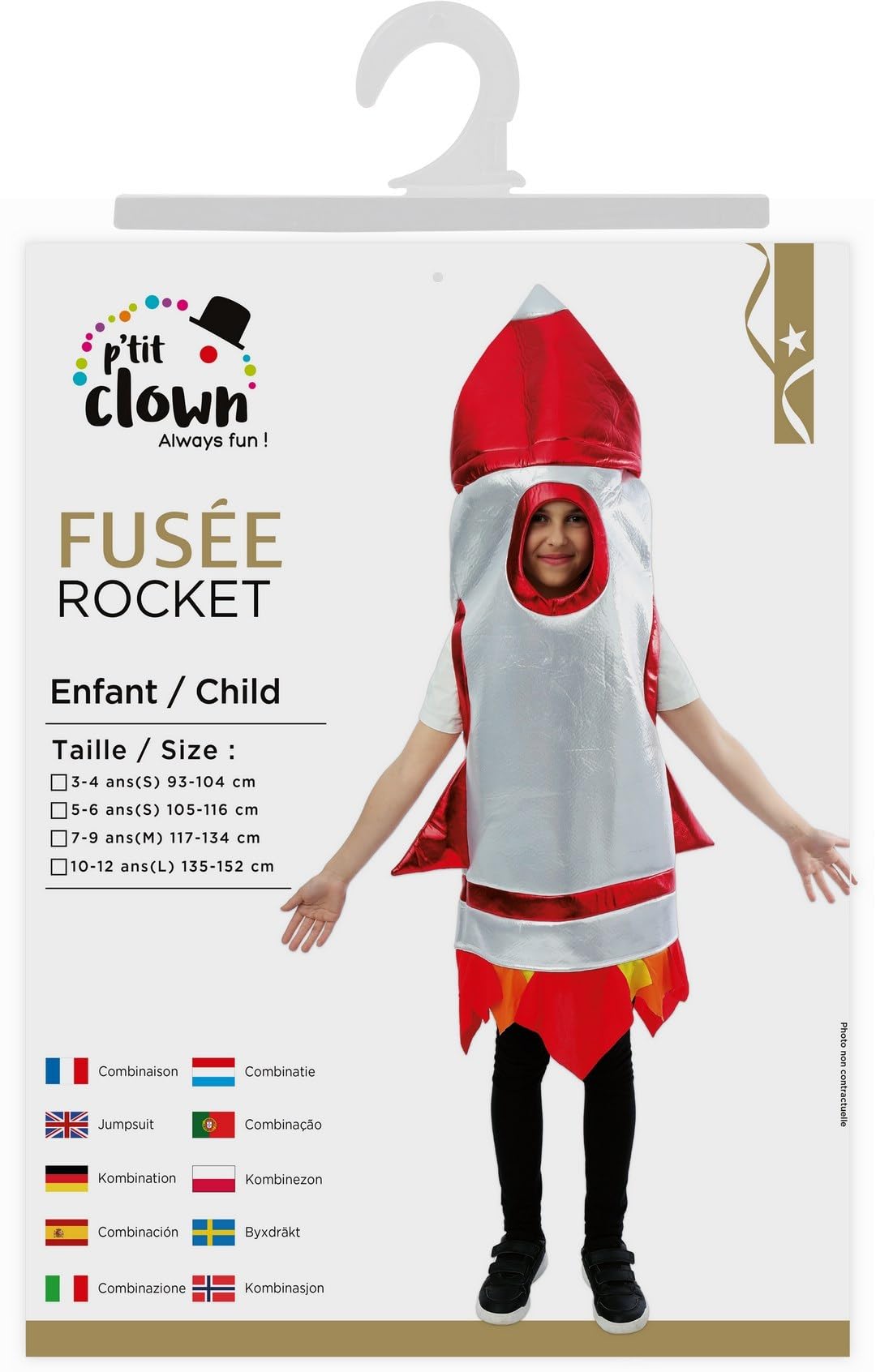 ptit-clown-kinderkost-m-rakete-tunika-unisex-space-astronaut-karneval image 6