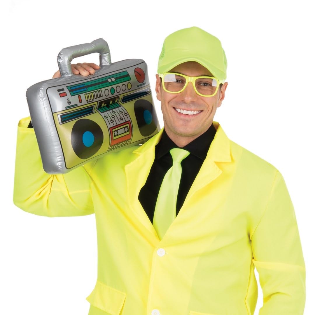 p-tit-clown-22681-boombox-aufblasbar-grau-retro-accessoire image 4