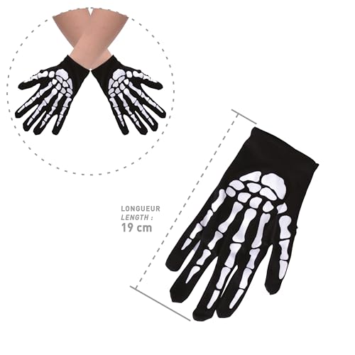 ptit-clown-skelett-handschuhe-kinder-schwarz-wei-kost-mhandschuhe image 7