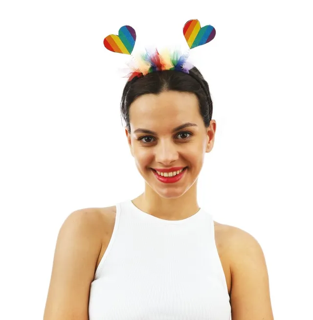 p-tit-clown-haarreif-regenbogen-herz-pride-einhorn-accessoire image 1