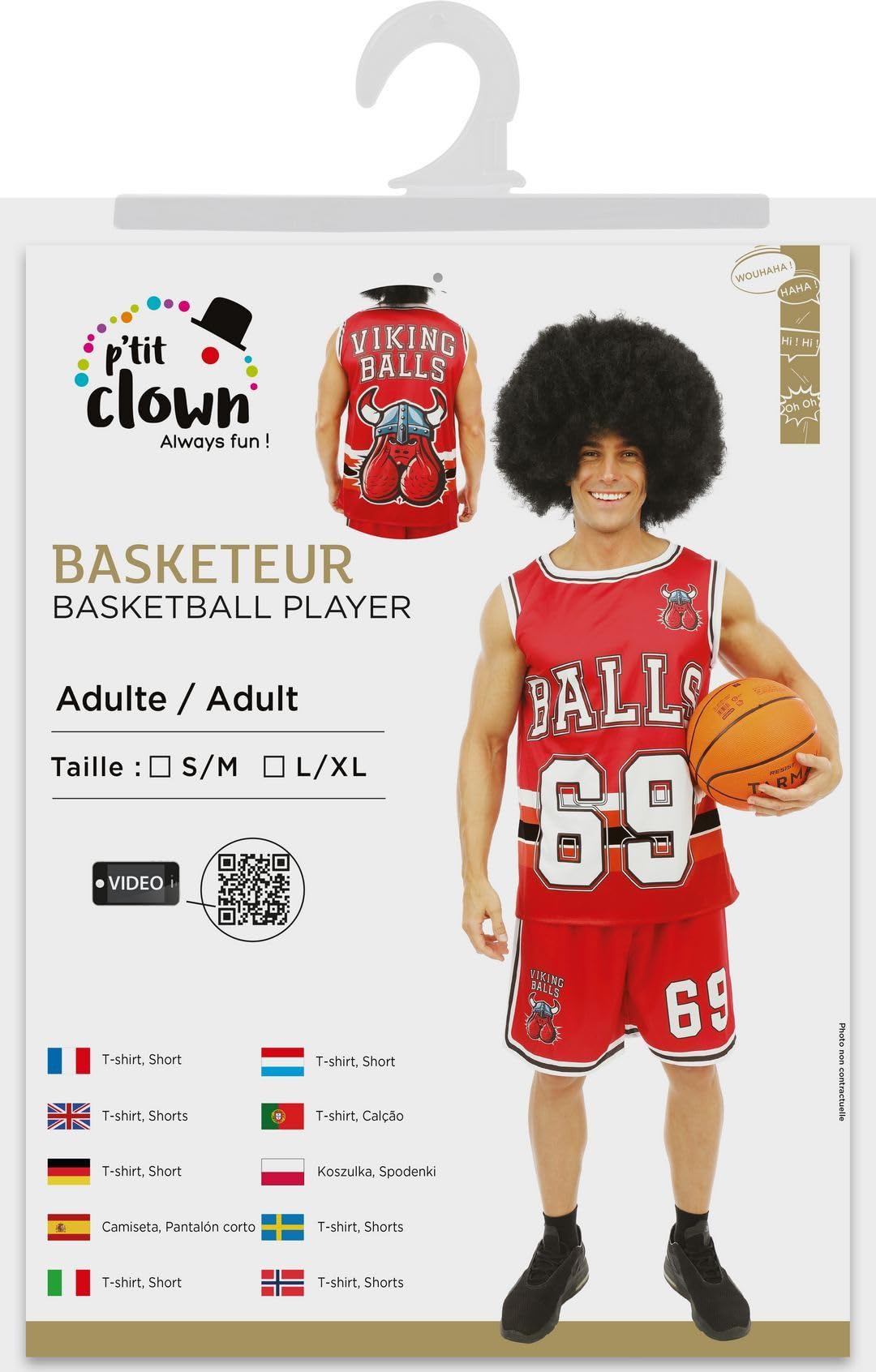 ptit-clown-23808-baskteur-kost-m-f-r-erwachsene-l-xl image 7