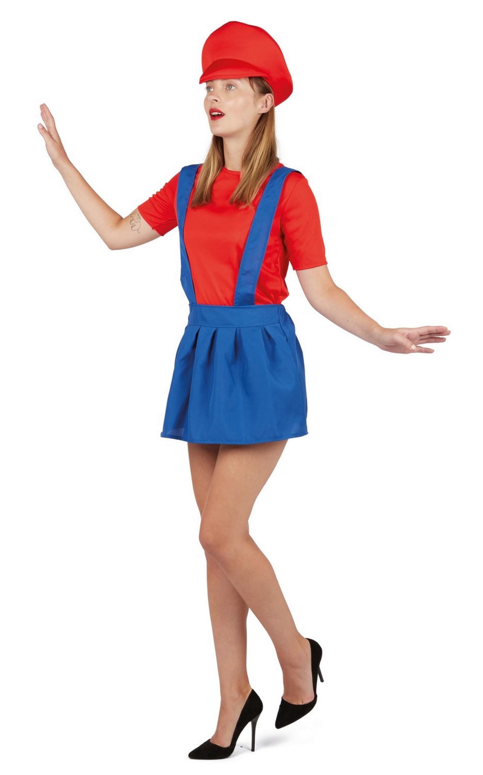 ptit-clown-60621-klempner-kost-m-damen-l-xl-blau-rot-polyester image 2