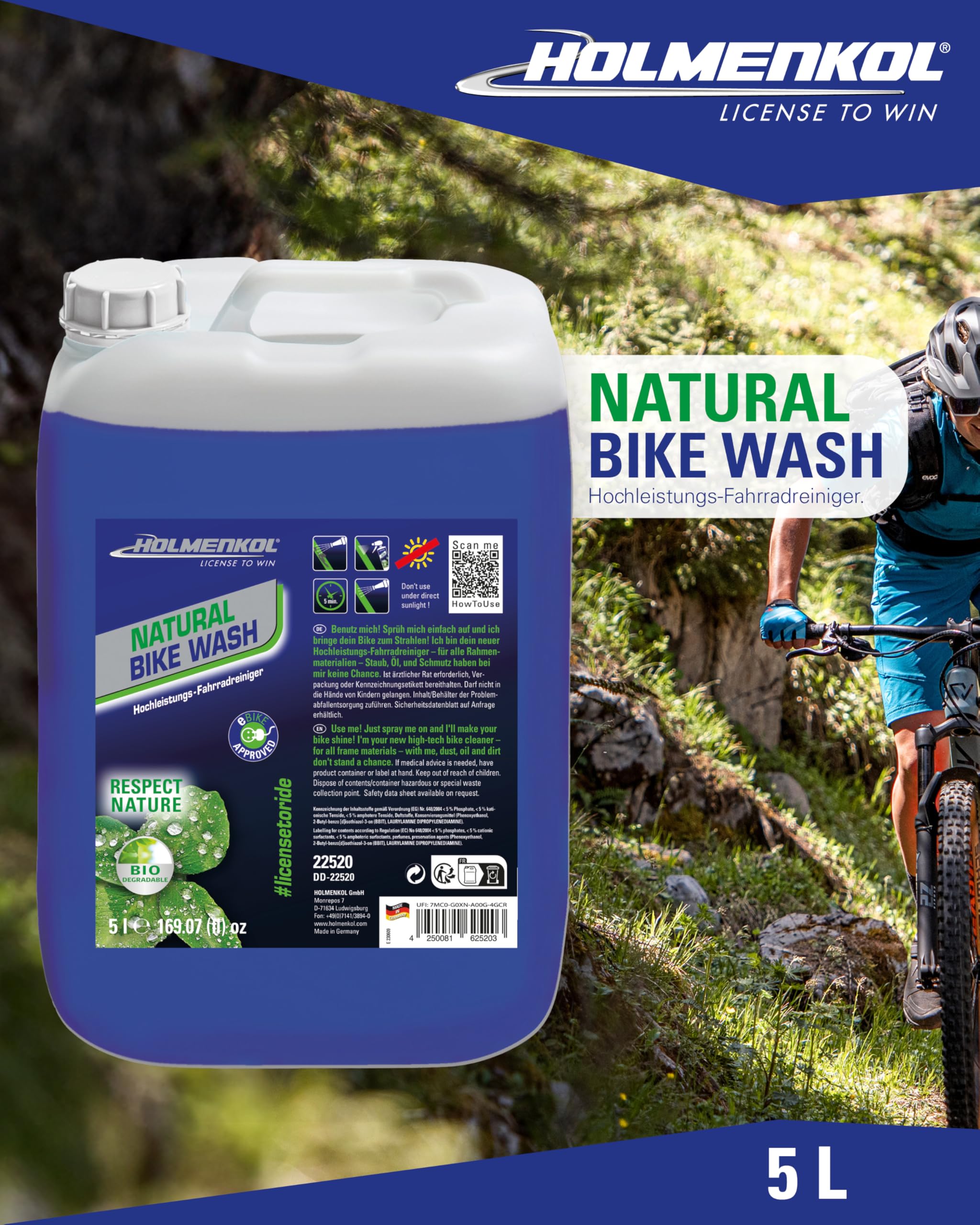 holmenkol-natural-bike-wash-5l-biologisch-abbaubarer-fahrradreiniger image 2