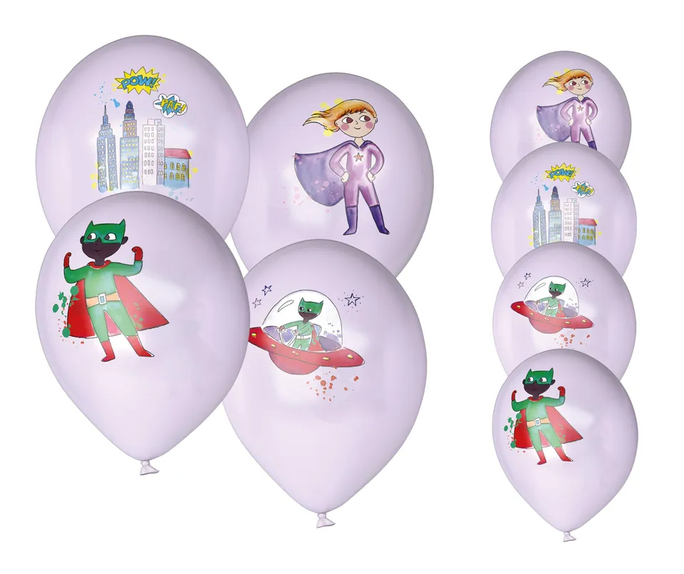 p-tit-clown-luftballons-superhelden-30-cm-8-st-ck-geburtstagsdeko image 1