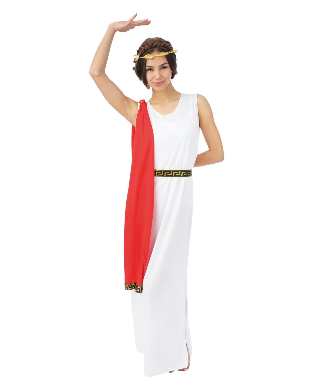 p-tit-clown-r-merin-kost-m-damen-kleid-stola-g-rtel-krone image 1