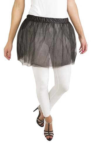 p-tit-clown-damen-t-ll-rock-schwarz-30-cm-petticoat image 6